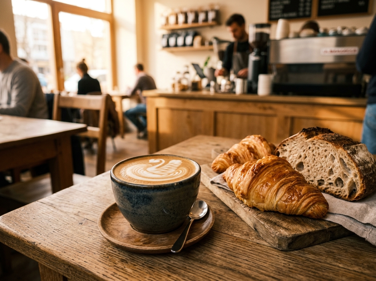 Artisan coffee and sourdough bakery craftsmanship