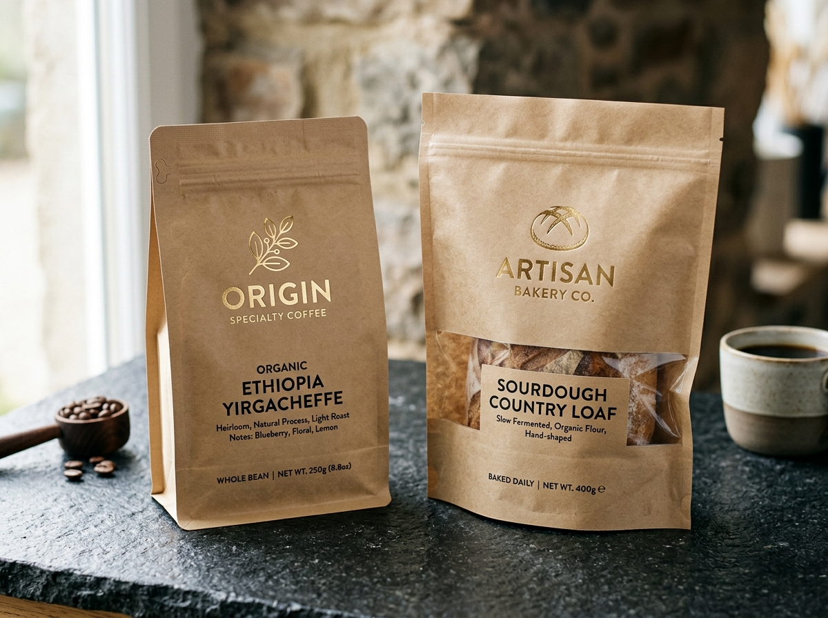 Origin Specialty Coffee & Artisan Bakery Packaging